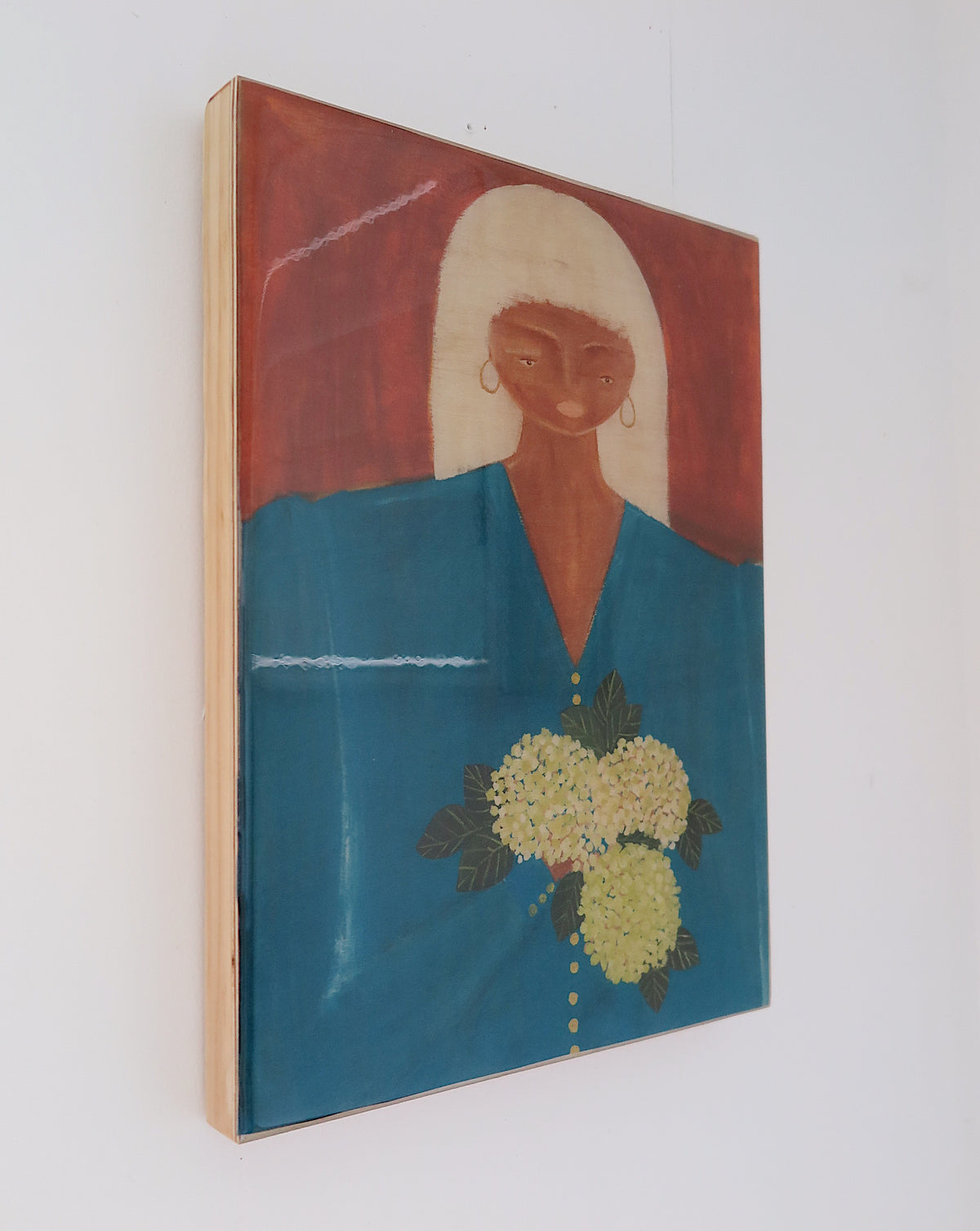 Lady with Hydrangeas