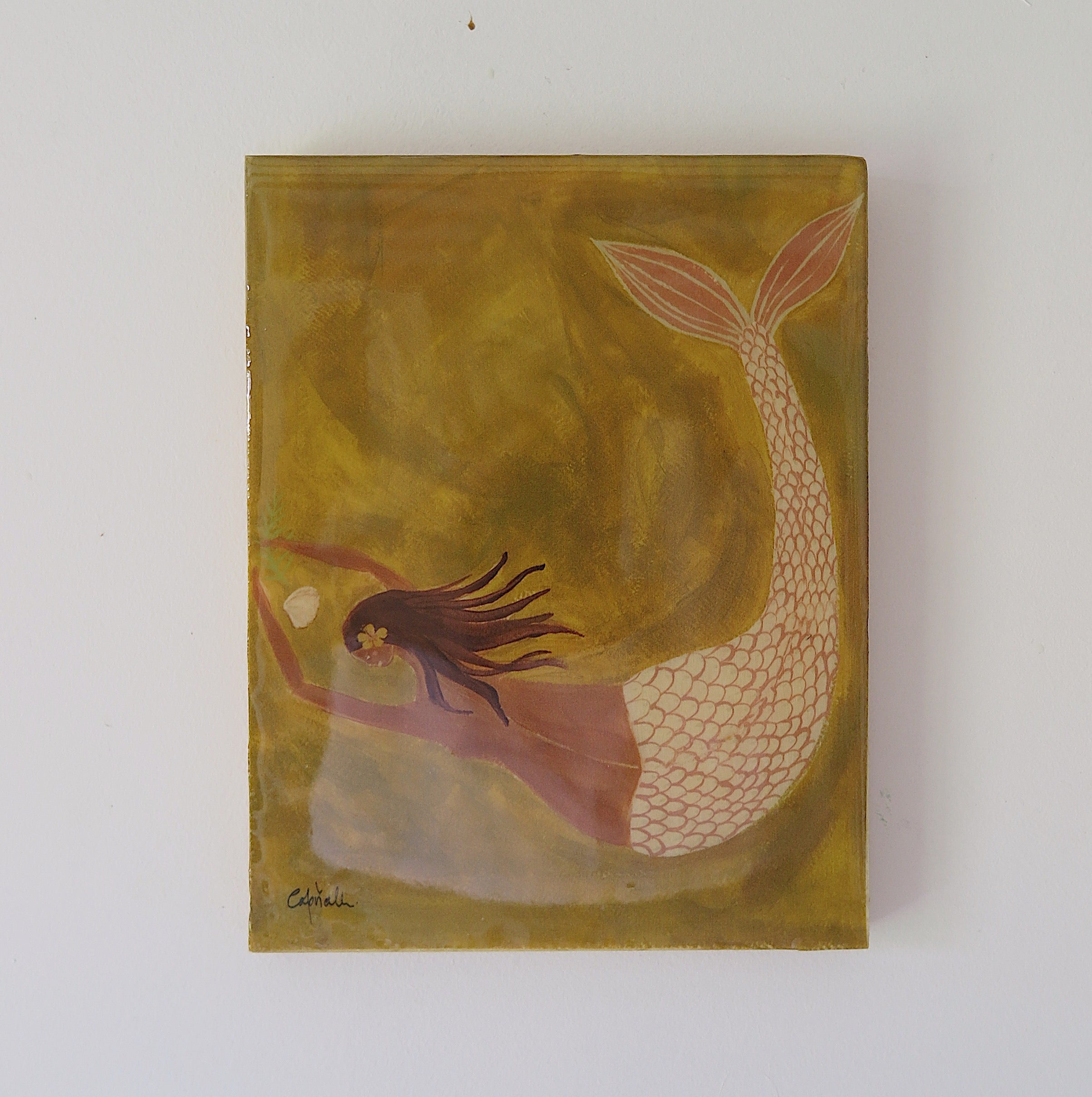 Lady of the Deep no. 1 Timber Tile