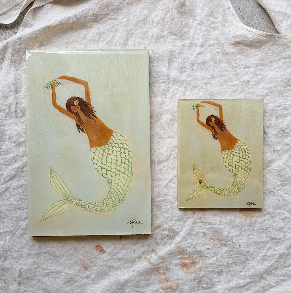 Lady of the Deep no.2 Timber Tile