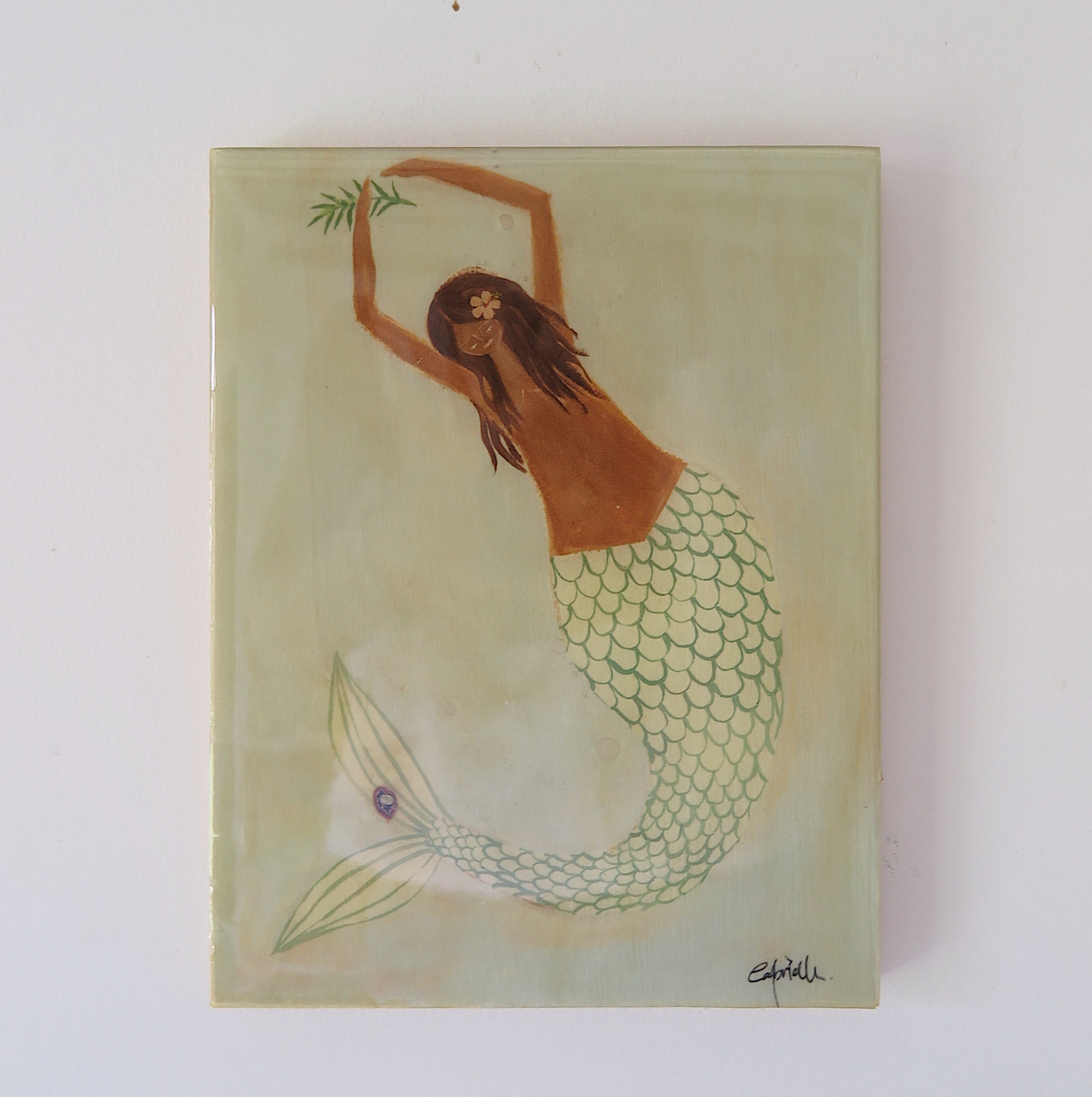 Lady of the Deep no.2 Timber Tile