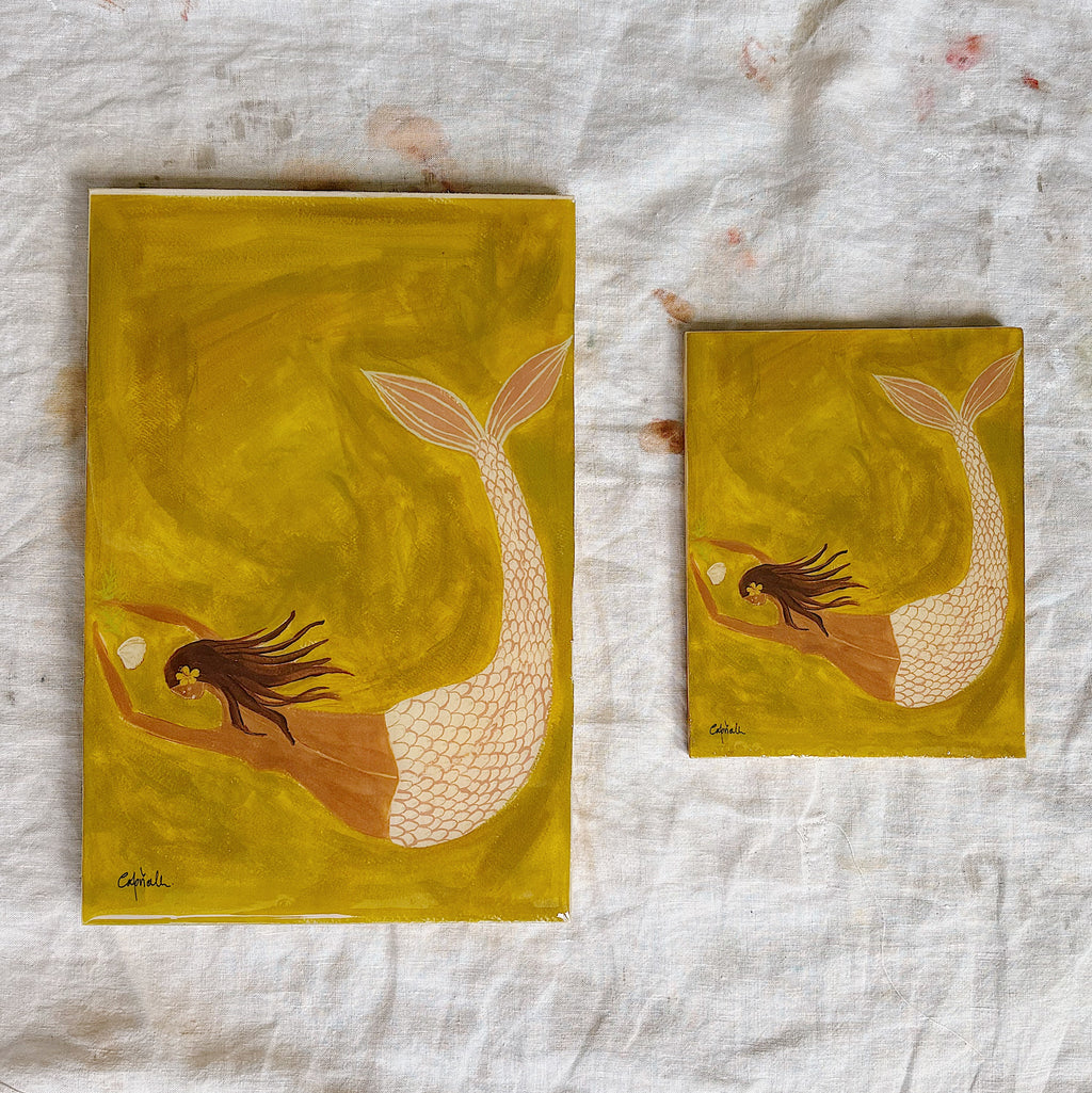 Lady of the Deep no. 1 Timber Tile