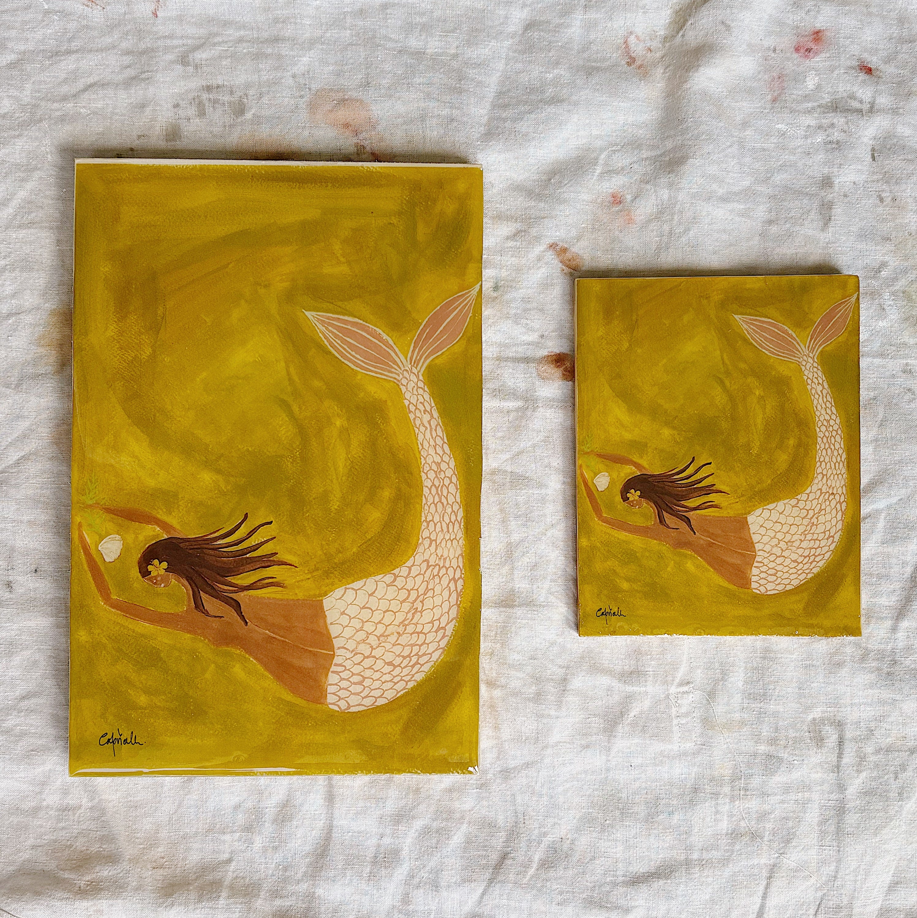 Lady of the Deep no. 1 Timber Tile